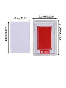 1pc/2pcs/3pcs/5pcs/8pcs Handprint & Footprint Studio, Ink Pad, Decoration For Photo Album - Red ink paste - View 12