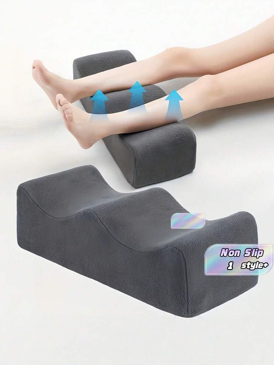1 Piece Slow Rebound Multi Purpose Leg Rest Pillow Comfortable Elevating Cushion For Sleeping On Bed Sofa Relaxation Office Recliner Home Foot Support Pad With Non Slip Bottom And Two Adjustable Straps Essential Must Have - Multicolor - View 1
