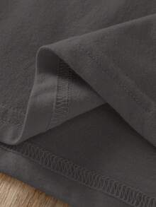 NostaNoir Plain Crew Neck T-Shirt - 灰色 - 查看 5