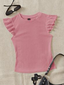 Soleia Set de 2 camisetas ajustadas de manga corta con cuello redondo y tejido acanalado - Multicolor - Ver 6