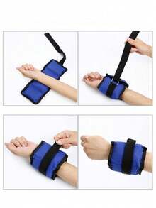 2pcs Adjustable Wrist & Ankle Weights, Unisex, Modular Leg Resistance Bands For Knee And Thigh Exercises, Suitable For Running, Walking, Aerobics, Gym, Yoga, Can Attach Sandbags - Multicolor - View 5