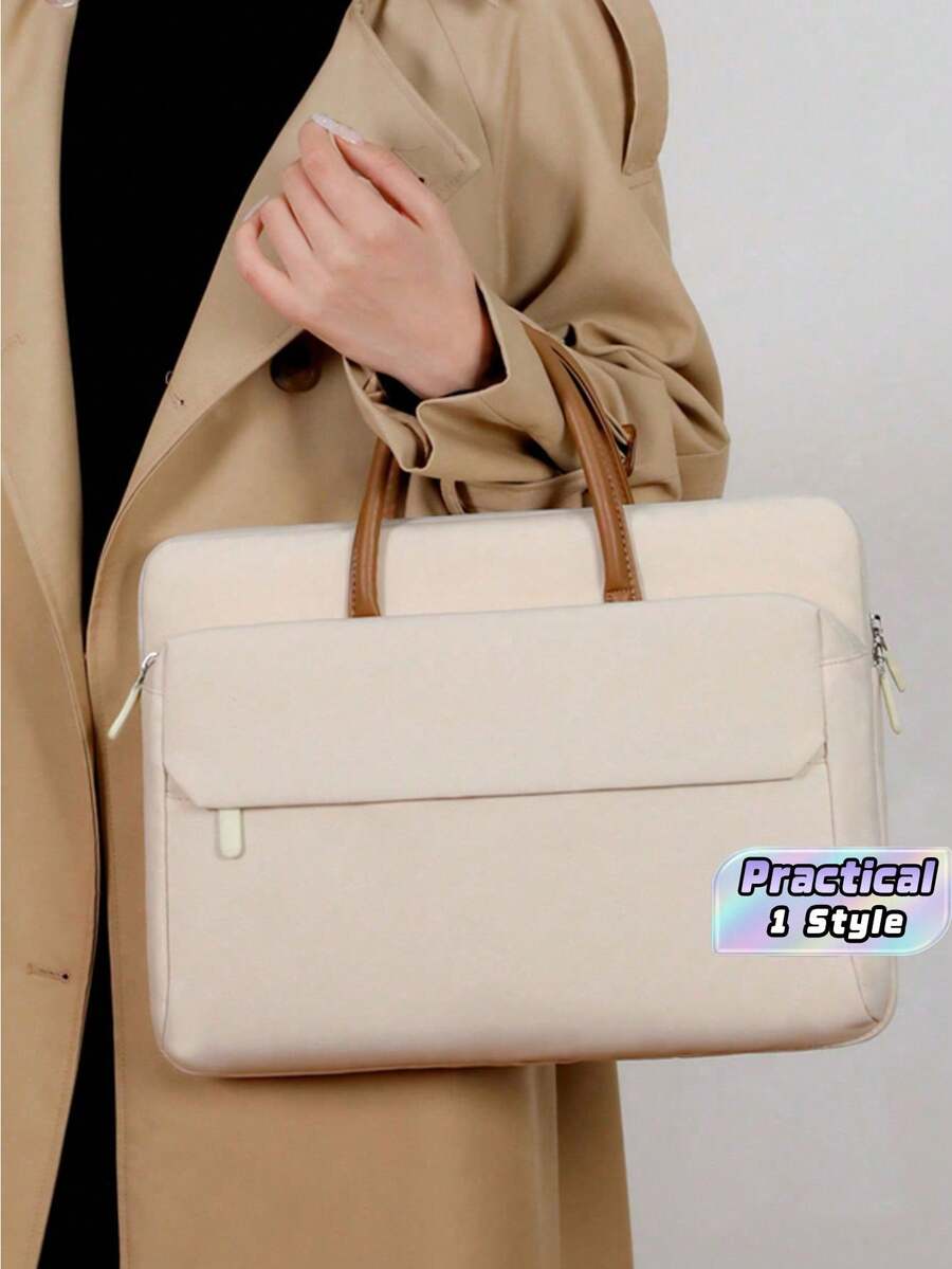 1PC Colorful Computer Bags For Men And Women, Shoulder Laptop Bags, 15 Inches, Fresh And Simple Briefcases Back To School - multicolor - View 1