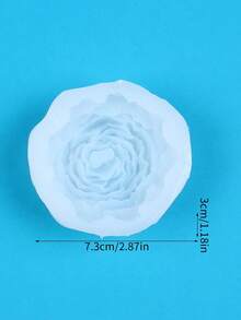 1 件牡丹玫瑰香薰蜡烛硅胶模具 DIY 牡丹硅胶模具 适用于石膏香薰石家居装饰硅胶模具 - 白色 - 查看 10