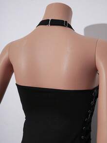 AltCore Women's 2pcs Non-Wired Sexy Lingerie Dress Set - Black - View 6