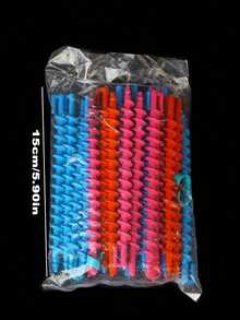 20/40pcs Random Color Long Curling Hair Rollers, Hair Curlers, Spiral Hair Curlers, DIY Hairstyling Tools, Women Hair Accessories, Hairstylist, Beauty Salon, Back To School Season - Random color - View 7