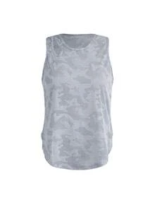 SHEIN Cheerettes 女款迷彩印花日常健身運動背心 - 彩色 - 查看 13