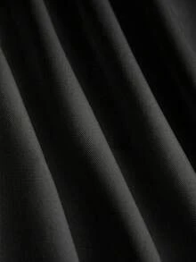 SHEIN PariChic 時尚優雅綁帶蝴蝶結洋裝 - 黑色 - 查看 5