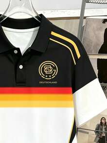 Daypath Men's German Color Polo Shirt, Suitable For World Cup - White - View 4