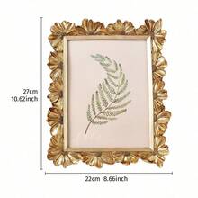 Cirelle 1件，欧式复古立体雏菊图案装饰相框，树脂材质，欧式室内照片展示相框，提升法式乡村风格和轻奢复古氛围，法式乡村风格桌面摆设，适用于卧室、客厅、玄关、书房等场所的装饰，可用于婚礼、乔迁、生日等场合，也可作为摄影装饰道具。 - 1PC - 查看 15