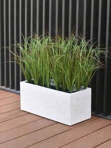 8/16-Piece Artificial Plant Set, Artificial Bush Wheat Grass Greenery, Artificial Green Plant Stems, Realistic Outdoor Plants, Home Decor, Simulation Tall Grass Artificial Plants, Indoor And Outdoor Decoration - Green - View 7