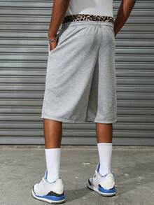SLATEMANN Men's Casual 7/8 Length Pants With Dual Waistbands, Holiday - Grey - View 2