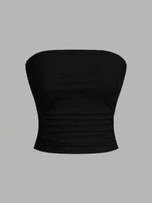 SHEIN EZwear 3件女款上衣 95%棉 適合夏季 - 彩色 - 查看 8