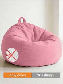 No-Fill Bean Bag Chair Cover, Featuring A Convenient Handle And Side Pocket, With 9 Color Options. Made From Soft And Durable Fabric, Securely Stitched For Long-Lasting Use. Suitable For Home Interior Furniture In Living Rooms And Bedrooms - Multicolor - View 17