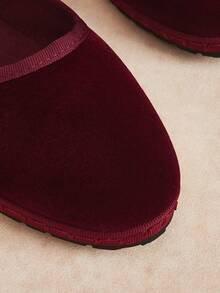 Rosivie Women's Bow Design Casual Versatile Fashion Flat Shoes For Christmas - fuchsia - View 10