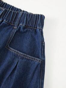 GlowEve Women's Single-Breasted Fashion Casual Button Versatile Denim Maxi Skirt Everyday Blue Autumn - Blue - View 3