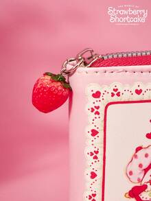 Strawberry Shortcake X Joivida Strawberry-Themed 1pc Acrylic D Rative Bag, Stylish Portable Design With Multi-Functional Cash And Small Item Storage, Lightweight And Durable For Daily Use, Travel, Work And Outings - Pink - View 4