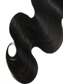 Boho Braids Body Wave Curly Feather Crochet Human Hair Pre-Separated Invisible Miracle Knots Reusable Bulk Human Hair With String Natural Black Crochet Hair Extensions - SNatural - View 6