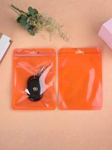 50個/100個 粉紅色禮品包裝袋，透明展示袋適用於珠寶與配件，可重複使用的夾鏈袋適用於電纜、化妝品與全息包裝 - 多色 - 查看 4