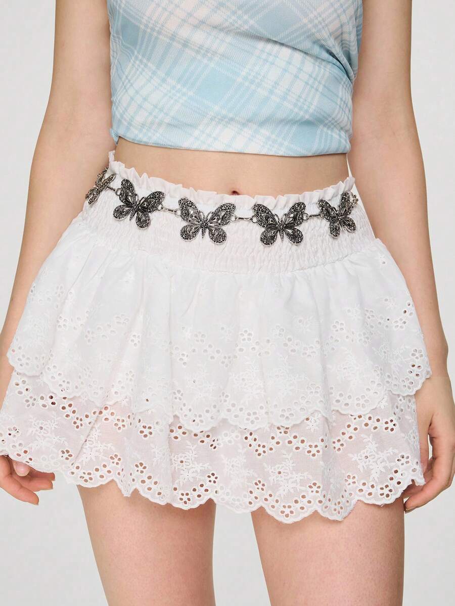 ROMWE Kawaii 1pc Bohemian Style Vintage Hollow Butterfly Waist Chain - Waist Chain - View 1