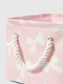ROMWE Kawaii Cartoon Figure Graphic Large Capacity Laundry Hamper/Basket - Baby Pink - View 3
