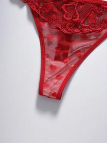 EmpressEnvy Multi-Color Assorted Women's Lace Thongs 3-Piece Set - Multicolor - View 4