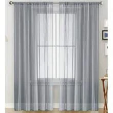 1Pc Solid Color Light-Weight Voile Curtain, Modern Minimalist Polyester Sheer Window Curtain For Bedroom, Living Room, Balcony Decoration - Multicolor - View 24
