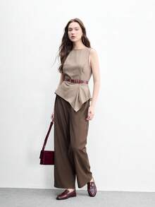 CUCCOO BIZCHIC 女款平底鞋 扣飾簡約大方 時尚百搭 休閒職場通勤款 - 酒紅色 - 查看 3