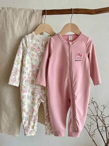 LMoss Kids Baby Girl Knitted Cute Animal Pattern Casual Romper 2pcs Set - Multicolor - View 6