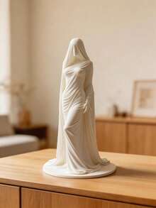 1件 3D列印 PLA材質 神秘面具雕塑 家用桌面 酒櫃 餐桌 玄關牆面裝飾 現代藝術擺飾 獨特禮物 - 神秘蒙面女士擺件 - 查看 5