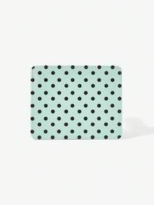Viva Strut 1pc Mint Green-Brown Polka Dot Multi-Card Holder, Retro Polka Dot Light And Thin Card Bag, Small And Large Capacity - Mint Green - View 2