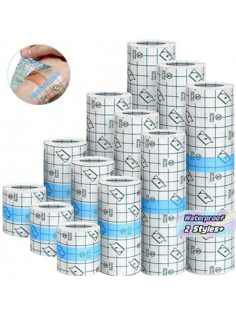 3/2pcs Waterproof Bandage For Daily Bathing, Swimming, Tattoos, Shower - Transparent Dressing To Protect Wounds And Add A Layer Of Defense Against Infection - Multicolor - View 1