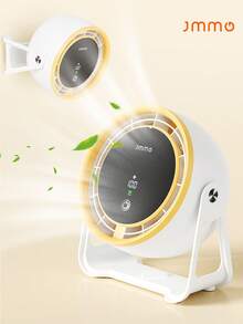 JMMO Portable Air Circulator Fan, Rechargeable Wall Mount & Desktop Dual Use Small Cooling Fan, Digital Display Mini Quiet Personal Fan For Bedroom Bathroom Kitchen, Summer Cooling Fan - multicolor - View 1