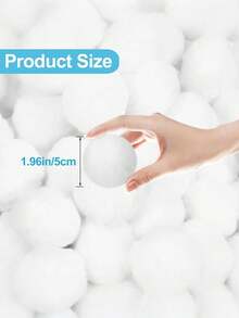 2 Sizes 200g 500g Polyester Fiber Reusable Sand Alternative Efficient Water Filtration High Flow Rate Blue White Pool Filter Balls For Swimming Pool Filter Pump Spa Durable Long Lasting Easy Clean High Turbidity Removal - A - View 4