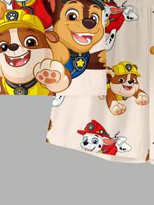 SHEIN | PAW Patrol 男嬰經典可愛卡通小狗印花，寬鬆休閒2件組居家套裝，適合夏季 - 彩色 - 查看 7
