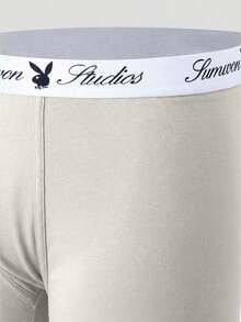 PLAYBOY X SUMWON 4件組 Studios Collab 四角內褲 多色Logo腰帶 日常舒適版型 - 灰色 - 查看 4