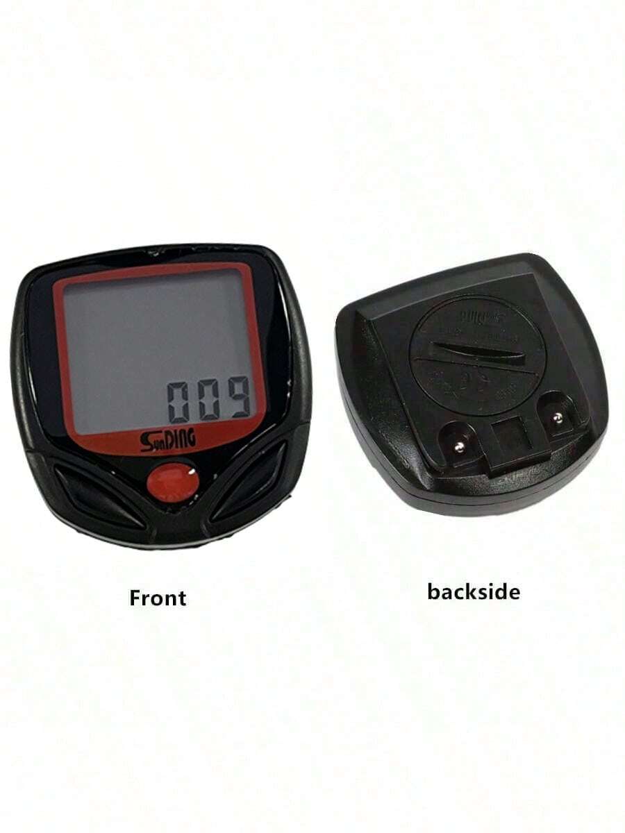 Mountain Bike Odometer Bicycle Computer, Waterproof Speedometer With Many Functions, Bike Riding Equipment - Black - View 1