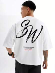 NORVETH Men's Crew Neck Short Sleeve T-Shirt - White - View 5