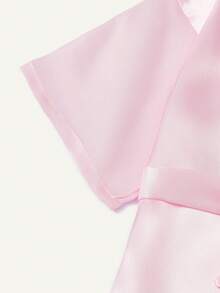 Cozy Pixies 1 Pink Girl Bathrobe Spring And Summer Breathable Nightgown - Multicolor - View 9