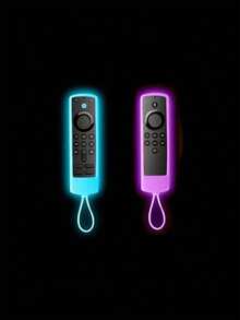 2/3/5 Packs Remote Controls Cover For Alexa Voice Remote L5B83H L5B83G P4C6EN H69A73 E4GE9R (NOT For Insignia / / Pioneer / Fire TV Remote) Sleeve Glow In The Dark With Lanyard. - Blue + green + pink + purple + orange) - View 9