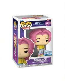 Funko 1pc POP Animation KPOP Demon Hunters Romance Vinyl Figure No.2436, Pink Hair Character Collectible Model In Window Box, Desk Shelf Room Display Decor, Colorful Cartoon Ornament - Multicolor - View 8