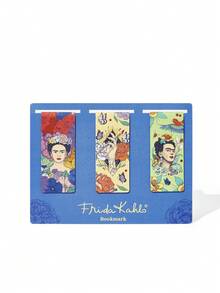 Frida Kahlo X SHEIN 3Pcs Cute Magnetic Bookmarks, Strong Grip, Page-Friendly, Perfect For Students, Office & Reading - Rectangle - View 5