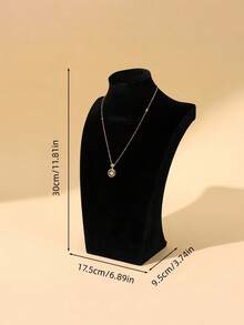 1-Piece Velvet Jewelry Display Mannequin, Necklace Stand, Jewelry Neck Model Hanger, Countertop Or Showcase Jewelry Necklace Display Prop, Organizing Rack - Multicolor - View 5