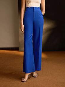 MOTF Soiréza SOLID ZIPPER FLY SLANT POCKET SEAM FRONT PARTY SUIT PANTS - Royal Blue - View 6