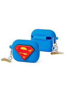 SUPERMAN X SHEIN Super M An 带 3D 立体字母吊坠耳机套，蓝色蓝牙耳机套，适用于 iPod。 - 彩色 - 查看 2