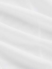 SHEIN MOD Áo thun tay chuông cổ chữ V buộc phía trước đa năng - trắng - Xem 6