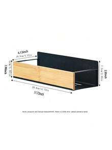 2pcs/Set,1pc Magnetic Adsorption Storage Rack ,Freely Movable Magnetic Wooden Storage Rack, Magnetic Storage Rack Magnetic Absorption Rack Wooden Storage Rack Kitchen Storage Rack Multi-Purpose Storage Rack - View 4