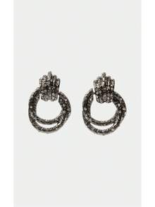 Noxbound A Pair Of Fashionable And Beautiful Light Luxury Punk Goth Earrings - black nickel - View 5
