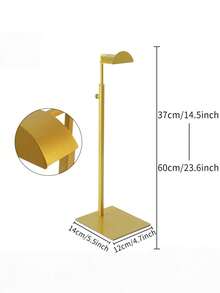 1/2/3 PiecesStainless Steel Handbag Display Stand, Titanium Gold Frosted, Height Adjustable Bag Storage Rack, Suitable For Hanging And Storing Bags, Hats, And Jewelry In Home Bedrooms, Boutiques, And Malls. - Gold - View 6