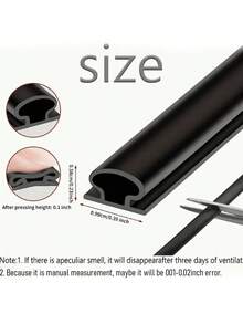 1/3pcs 6-Meter Silicone Rubber Sealing Strip, Door Sealing Strip, Professional Door And Window Self-Adhesive Window Sealing Strip, Self-Adhesive Rear Door Windproof Strip, Rubber Anti-Collision Strip, Suitable For Retail Stores, Restaurants, Hotels, - Multicolor - View 3