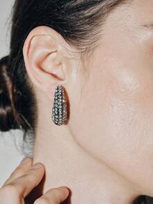 Noxbound A Pair Of Fashionable And Beautiful Light Luxury Punk Goth Earrings - black nickel - View 6
